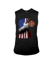 Independence Day Firefighter Flag Sleeveless Tee tile