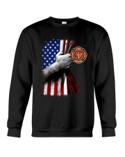 Independence Day Firefighter Flag Crewneck Sweatshirt tile