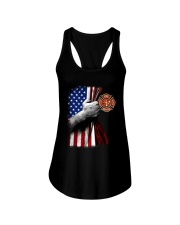 Independence Day Firefighter Flag Ladies Flowy Tank tile