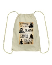 Firefighter Be Strong Be Brave Be Humble Drawstring Bag tile