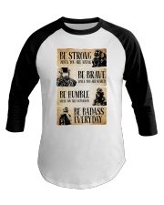 Firefighter Be Strong Be Brave Be Humble Baseball Tee tile