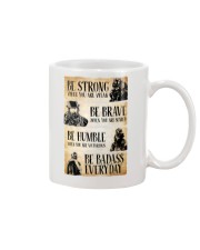 Firefighter Be Strong Be Brave Be Humble Mug tile