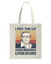 I Put The Lit In Literature Mario Puzo Tote Bag tile