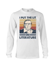 I Put The Lit In Literature Mario Puzo Long Sleeve Tee tile