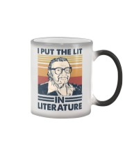 I Put The Lit In Literature Mario Puzo Color Changing Mug tile