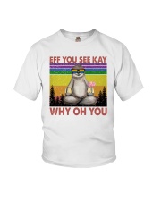 LGBTQ Pride Sloth Eff You See Kay Why Oh You Youth T-Shirt tile
