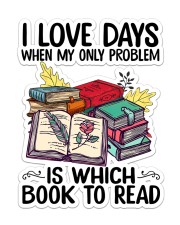 Love day is book to read Sticker - Single (Vertical) front