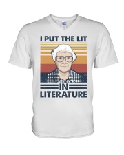 I Put The Lit In Literature Harper Lee V-Neck T-Shirt tile