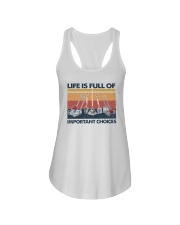 Gardening Life Is Full Of Important Choices Ladies Flowy Tank tile
