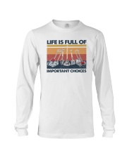 Gardening Life Is Full Of Important Choices Long Sleeve Tee tile