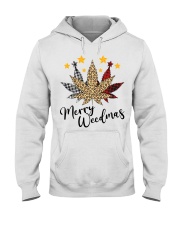 Merry weedmas Hooded Sweatshirt front