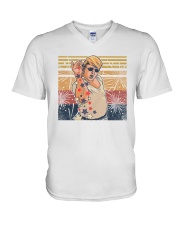 USA Trump Salt Bae V-Neck T-Shirt tile
