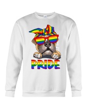 Pride LGBT Gay Be Lesbian Boxer Funny Crewneck Sweatshirt tile