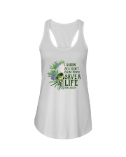 I Garden So I Don't Choke People Ladies Flowy Tank front