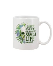 I Garden So I Don't Choke People Mug tile
