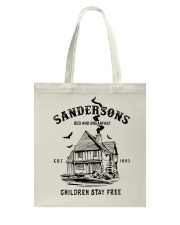 Sandersons bed and breakfast Children stay Tote Bag tile