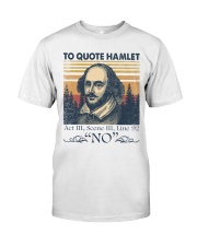 Hamlet Quote No Premium Fit Mens Tee tile