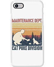 Summer Vintage Maintenance Dept Cat Puke Division Phone Case tile