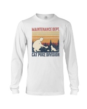 Summer Vintage Maintenance Dept Cat Puke Division Long Sleeve Tee tile
