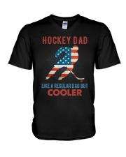 Hockey Dad Cooler V-Neck T-Shirt tile