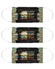 I'm mostly peace love and light and a little Go Cloth Face Mask - 3 Pack front