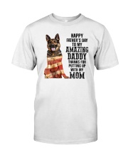 German Shepherd Happy father day to amazing daddy Classic T-Shirt front