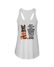 German Shepherd Happy father day to amazing daddy Ladies Flowy Tank tile