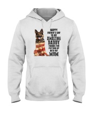 German Shepherd Happy father day to amazing daddy Hooded Sweatshirt tile