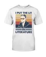 I Put The Lit In Literature F Scott Fitzgerald Classic T-Shirt front