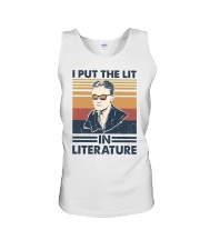 I Put The Lit In Literature F Scott Fitzgerald Unisex Tank tile