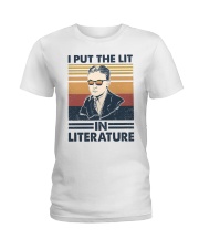 I Put The Lit In Literature F Scott Fitzgerald Ladies T-Shirt tile