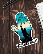 Bigfoot i hate people Sticker - Single (Vertical) aos-sticker-single-vertical-lifestyle-front-05