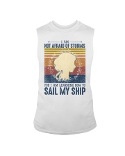 I am not afraid of storms Sleeveless Tee tile