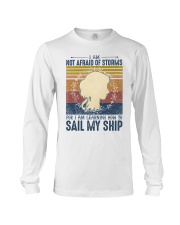 I am not afraid of storms Long Sleeve Tee tile