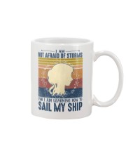 I am not afraid of storms Mug tile