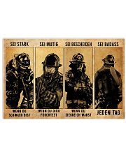 Be strong be brave be humble be badass DE 17x11 Poster front