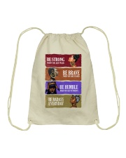 Black Girl Be Strong Be Brave Be Humble Be Badass Drawstring Bag tile