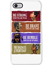 Black Girl Be Strong Be Brave Be Humble Be Badass Phone Case tile