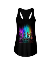Into The Darkness We Go To Lose Our Minds Ladies Flowy Tank tile