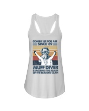 Coming Up For Air Since 69 Ladies Flowy Tank tile