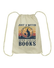 Just a witch who loves books Drawstring Bag tile