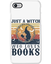 Just a witch who loves books Phone Case tile