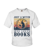 Just a witch who loves books Youth T-Shirt tile