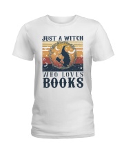 Just a witch who loves books Ladies T-Shirt tile