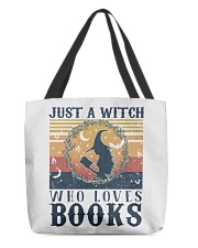 Just a witch who loves books All-Over Tote tile