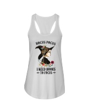 Hocus pocus I need books to focus Ladies Flowy Tank tile