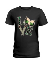 Im A Simple Man I Like Doobies And Boobies Ladies T-Shirt tile