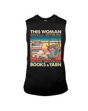 This Woman Will Never Own Enough Books and Yarn Sleeveless Tee tile