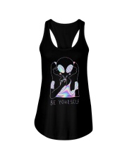 UFO Alien Girl Ladies Flowy Tank tile