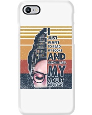 I just want to read my book Phone Case tile